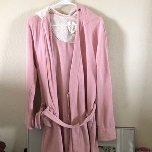 Pink bath robe